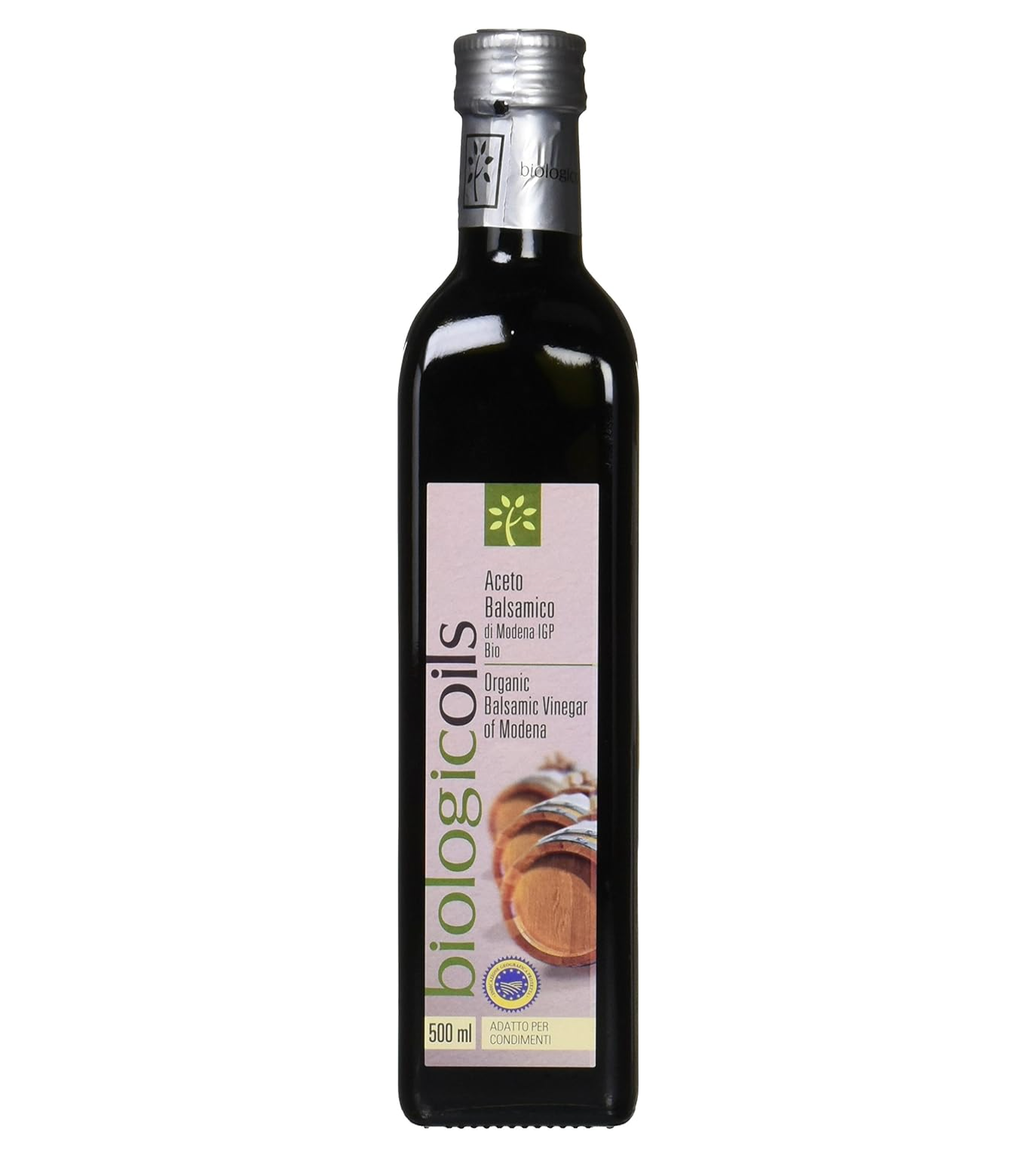 モデナ産 有機バルサミコ酢 IGP・赤 (地理的表示保護認定商品、地元イタリアの伝統製法、保存料・添加物不使用、酸味と甘みが絶妙、ドレッシングに最適、お肉や魚料理にも)