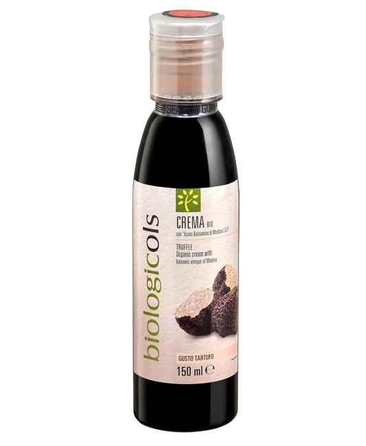 有機バルサミコクリーム 150ml (イタリア産、有機JAS認証、万能クリーム、肉料理・魚料理・おつまみにくっつきやすいクリーム、お洒落なドレッシング、絞りやすい、調味料)