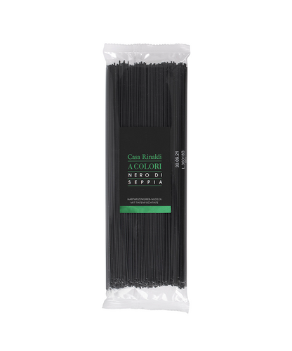 【空輸直送】贅沢イタリア産練り込みスパゲッティ 500g 全3種（イカスミ / 唐辛子 / ニンニク＆唐辛子）